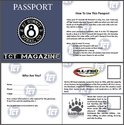 2014 FJ Summit Passport